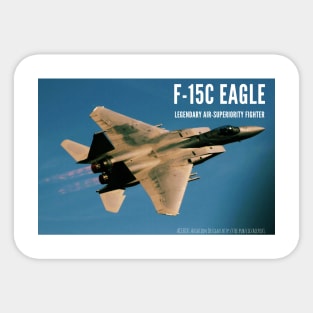 Single-Sided F-15C Eagle Afterburner Golden Sticker